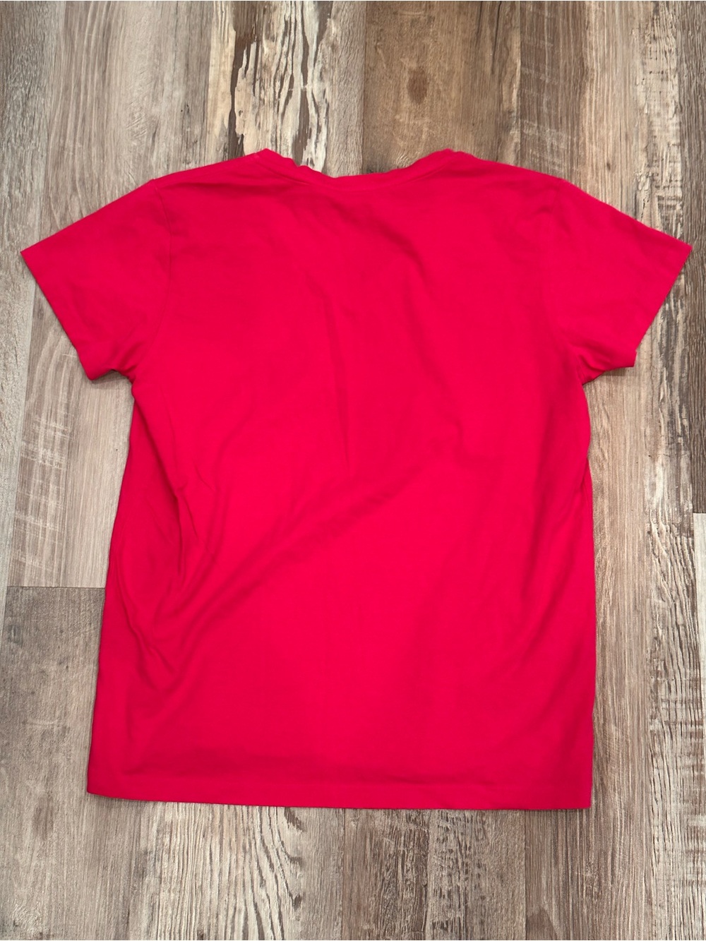 Ralph Lauren Sport Pink V-Neck Tee with Lime Pony Cotton Preppy Summer Sz M - Picture 3 of 6